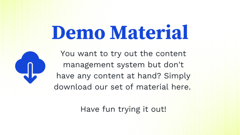 Download Demo Material UpVisit