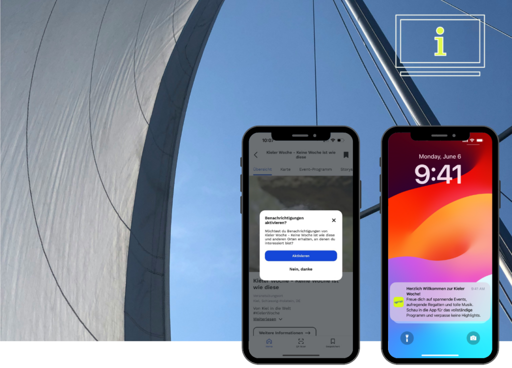 Push Benachrichtigungen UpVisit x Kieler Woche